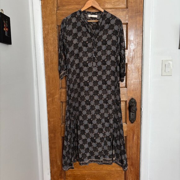 Natalie Martin Isobel Dress in Black Geometric Pattern - XS - Picture 1 of 6